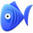 Blue Fish Icon